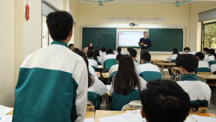 Students in a classroom