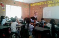 PCV Brianna with her English students