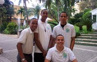 Aruby and his Brigada Verde colleagues in 2004