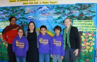 Erika appears with students