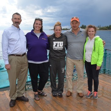 Sarah on the dock