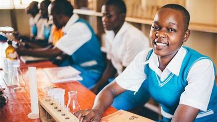 Children learning in Uganda