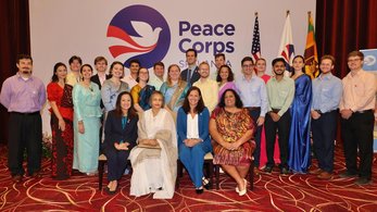 Group shot of new Volunteers in Sri Lanka