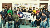 U.S. Peace Corps Country Director Jenner Edelman, U.S. Peace Corps and USAID ReachHealth staff, and local health officials at a COVID vaccination clinic in Cabanatuan City, Nueva Ecija