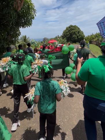 Sports day in Dominica.