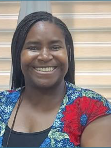 A picture of Country Director, Tamu Daniel to be included in her welcome address