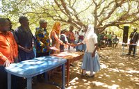 The Maua Mazuri girls graduating with district officials and all!