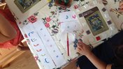 The craft activity at my daughter’s school when I was teaching the kids about Moroccan culture and the holiday of Ramadan. Th