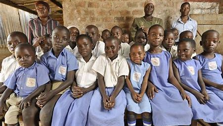 Ugandan children at school