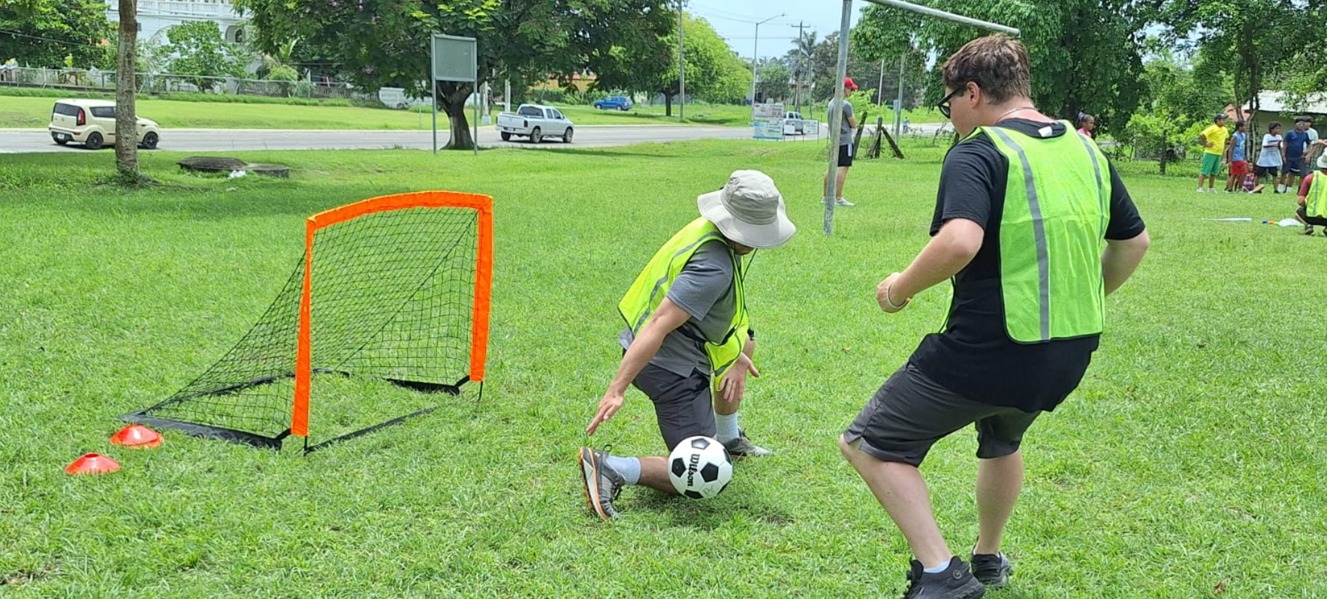 volunteers during pre-service training for sports