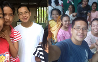 Alex Cheung with students
