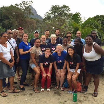 I joined Peace Corps volunteers and staff from our region to assist a volunteer with her school's library rejuvenation.