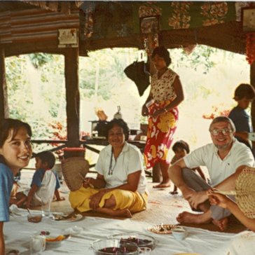 Carrie Hessler Radelet in her service in Western Samoa 1981-1983. She served as a Volunteer with her husband Steve.