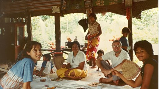 Carrie Hessler Radelet in her service in Western Samoa 1981-1983. She served as a Volunteer with her husband Steve.