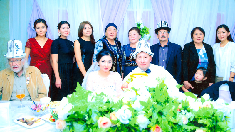 Warren Crain, Kyrgyz Republic, PCV 2013 – 2017, Honored Guest with his Student, Aitbubu’s Wedding