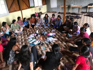 Healing circles are a way for participants in the Ikiama Nukuri program to discuss sensitive topics such as GBV.