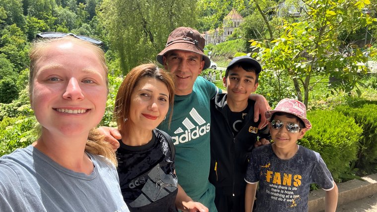 Linden enjoys spending time at home and exploring nearby areas with her host family in Armenia.