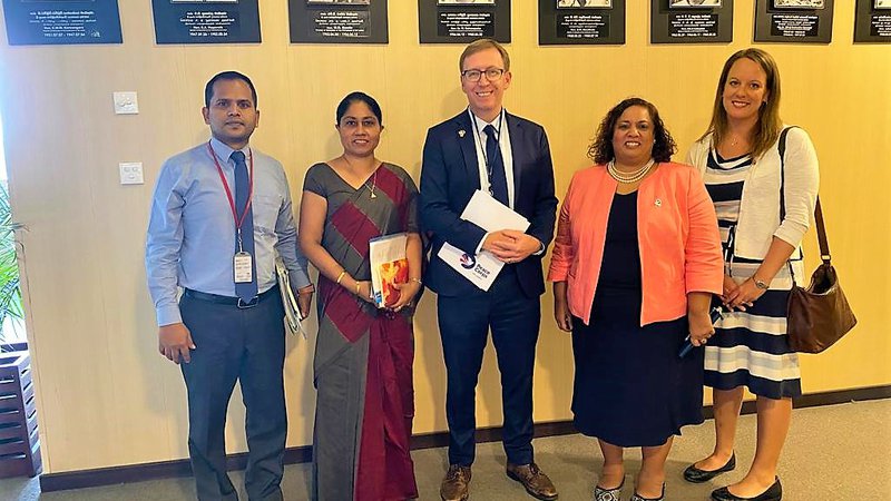 Scott Beale, Peace Corps' Associate Director for Global Operations meets with the Ministry of Education with the Country Director and Director of Programming & Training