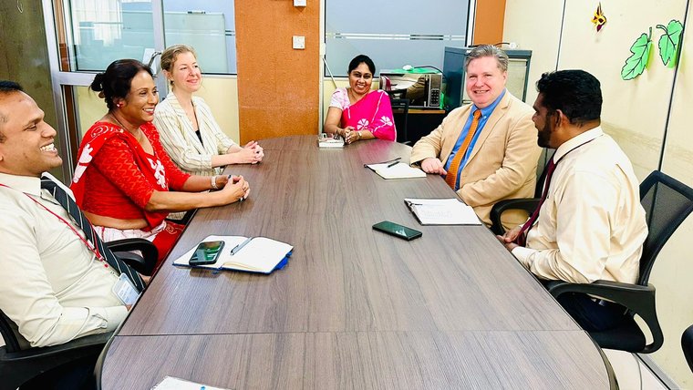 Country Director and other PCSL officers meets with Director English and Foreign Languages Branch and the Assistant Director of Education & Liaison to Peace Corps Sri Lanka Ministry of Education