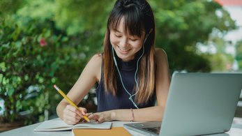 Girl at Computer
