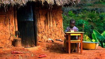 boy at desk