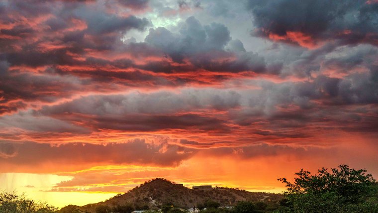 Sunset in Namibia