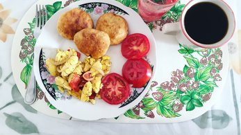 Ackee and Saltfish and Johnny Cakes