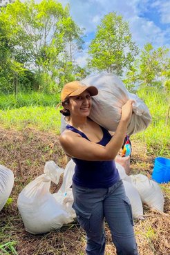 Giselle serves as a Sustainable Agriculture Systems Volunteer in community in Panama.
