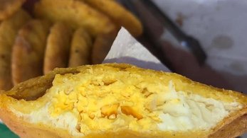 arepa con huevo
