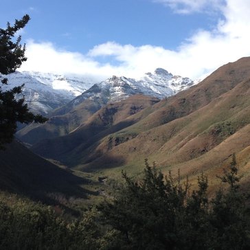 Winter in Lesotho means it is time for wearing blankets.