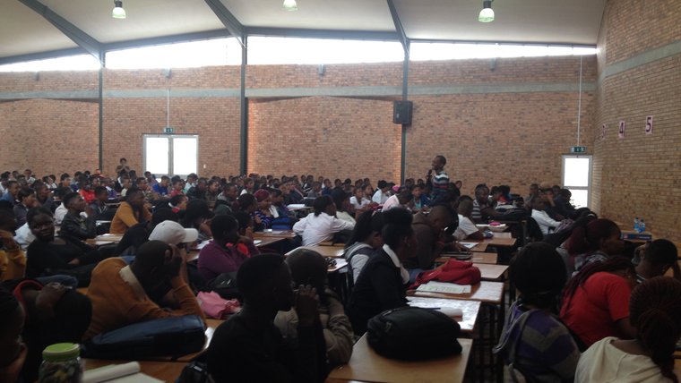 Catherine’s students with Vusu