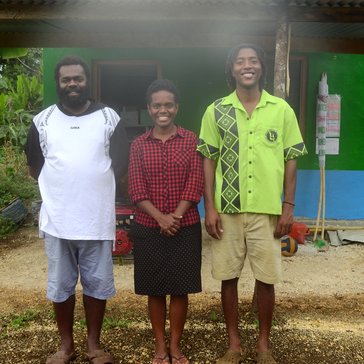 Peace Corps Volunteer in Vanuatu village