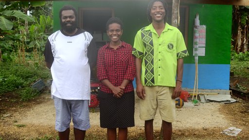 Peace Corps Volunteer in Vanuatu village