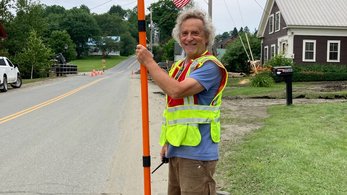 RPCV in Cabot Vermont Assisting with Flood Damage in Her Community