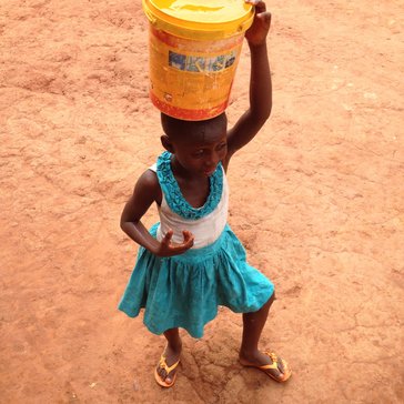 Collecting water in Ghana. Photo credit: S Meyers