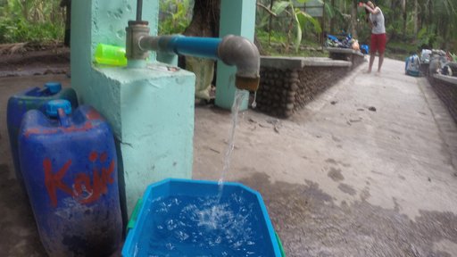 A community water pump in the Philippines.