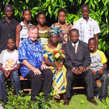With the Dubreka family, Christmas Day 2010