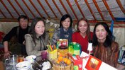 Ashley Baek during Christmas celebration in Mongolia