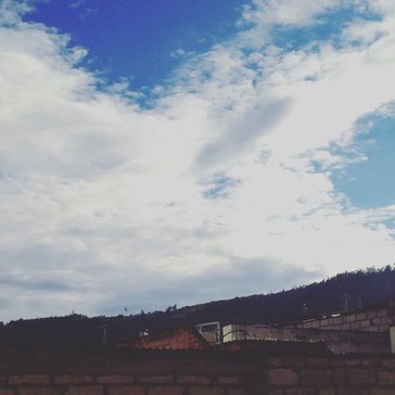 I love the view from my window. Big blue skies are a great comfort.