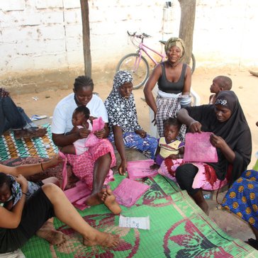 Making polypots in The Gambia