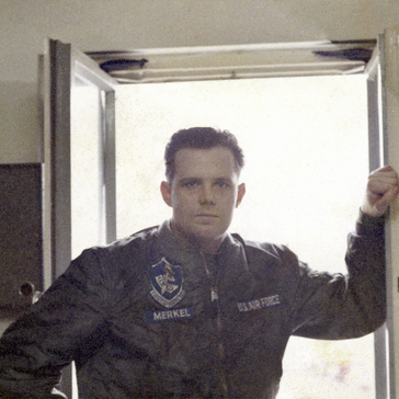 Albert Merkel as an airman in 1965