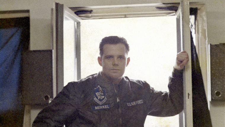 Albert Merkel as an airman in 1965