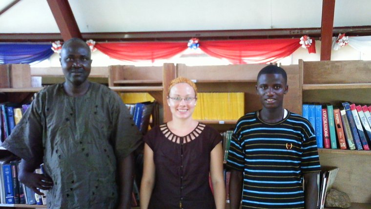 With counterparts in Liberia as a Peace Corps Response Volunteer