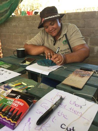 making art on world aids day