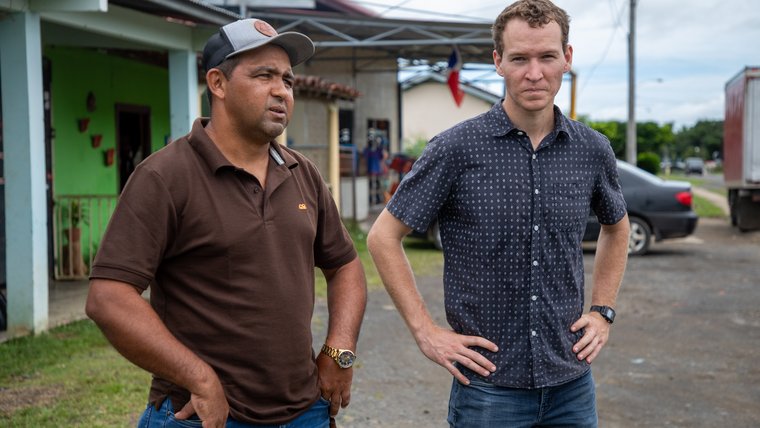 Manuel and community member Orday in Panama.
