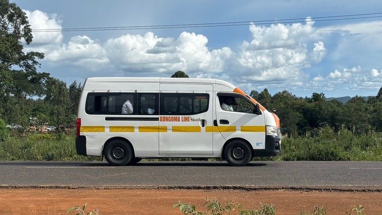 A matatu in Kenya