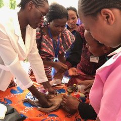 Midwifery students in Tanzania.