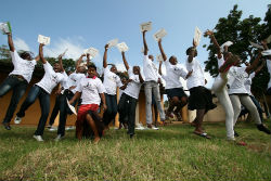 Swazi camp GLOW participants.