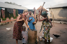 Returned Peace Corps/Togo volunteer Sara Holtz (1995-1998) wins photo contest award for the category sharing overseas culture with America..