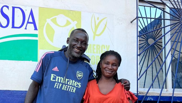 Kunta with his Liberian counterpart, Gertrude.